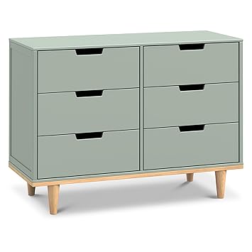 6-Drawer Wood Dresser for Nursery & Kids Bedroom