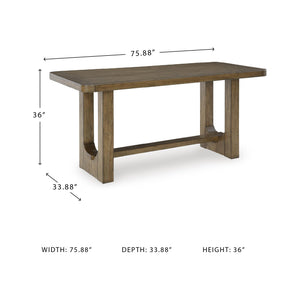 Counter Height Dining Table – Dark Brown