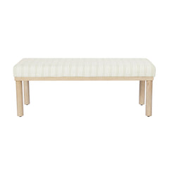Upholstered Accent Bench with Wood Legs