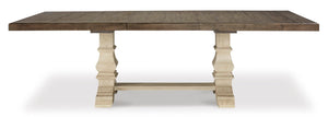 Farmhouse Extension Dining Table with Removable Leaf