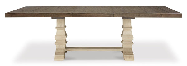 Farmhouse Extension Dining Table with Removable Leaf