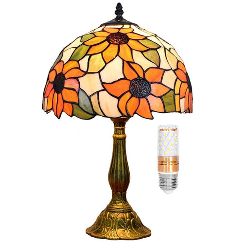 Tiffany Style Stained Glass Table Lamp