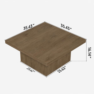 Square Coffee Table with Large Tabletop