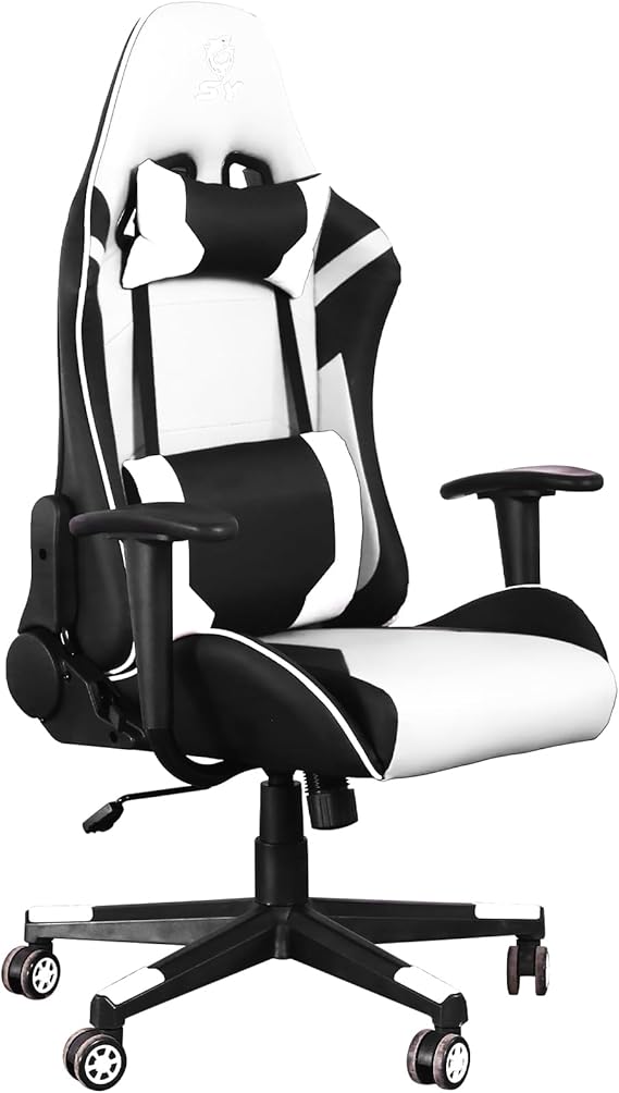 Ergonomic Gaming Chair with Massage Lumbar Support & Adjustable Headrest