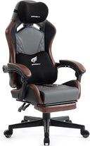 Ergonomic Gaming Chair with Footrest & Recliner