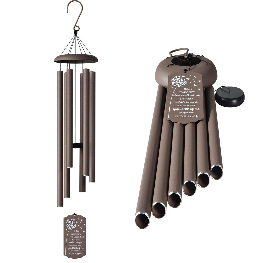 Large Outdoor Wind Chimes – Deep Tone Memorial Wind Chimes for Garden, Yard & Patio