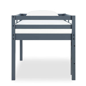 Junior Twin Loft Bed – Solid Pine Wood, Kids Space-Saving Design