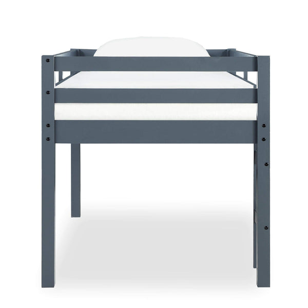 Junior Twin Loft Bed – Solid Pine Wood, Kids Space-Saving Design