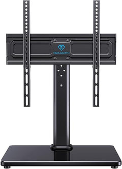 Universal Swivel TV Stand with Tempered Glass Base