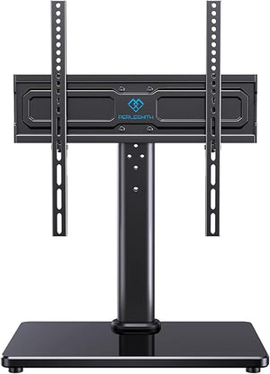 Universal Swivel TV Stand with Tempered Glass Base