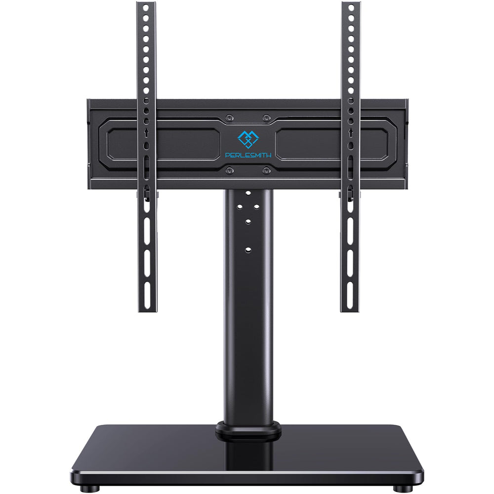 Universal Swivel TV Stand with Tempered Glass Base
