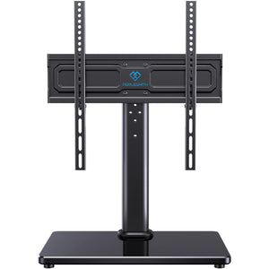 Universal Swivel TV Stand with Tempered Glass Base
