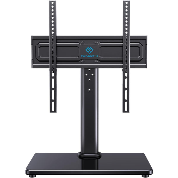 Universal Swivel TV Stand with Tempered Glass Base