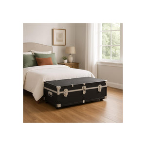 Under-Bed Storage Trunk with Wheels & Lock