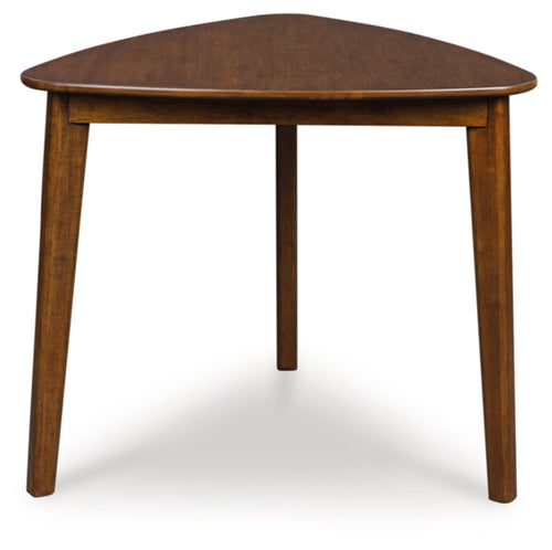 Triangle Dining Table, Mid-Century Modern, Seats 3