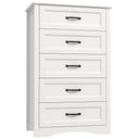 5-Drawer Wood Dresser Storage Cabinet