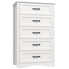 5-Drawer Wood Dresser Storage Cabinet
