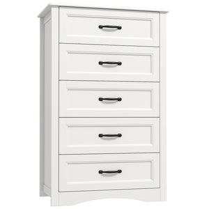 5-Drawer Wood Dresser Storage Cabinet