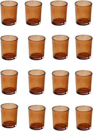 Amber Glass Votive Candle Holders – Set of 96