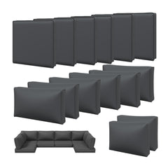 14-Piece Outdoor Patio Cushion Covers Set