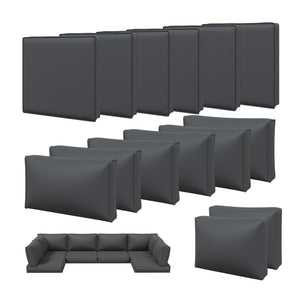 14-Piece Outdoor Patio Cushion Covers Set