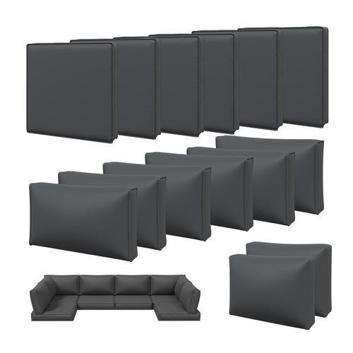 14-Piece Outdoor Patio Cushion Covers Set