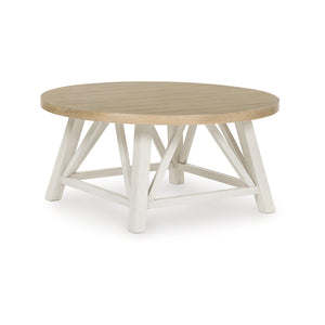 Casual Occasional Table Set of 3 – Antique White & Brown