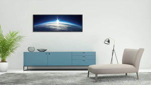 Blue Universe Earth Canvas Wall Art – Framed & Gallery Wrapped