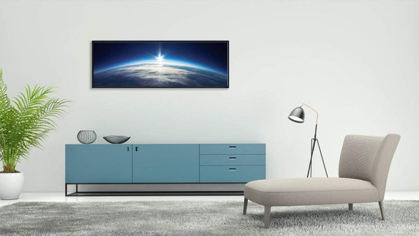 Blue Universe Earth Canvas Wall Art – Framed & Gallery Wrapped