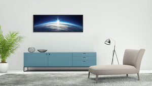 Blue Universe Earth Canvas Wall Art – Framed & Gallery Wrapped