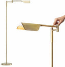 Dimmable LED Pharmacy Floor Lamp with Adjustable Swing Arm