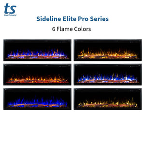 60" Smart Electric Fireplace – Wall Mount & Recessed