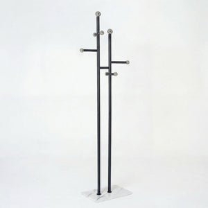 Heavy Duty Freestanding Coat Rack with Marble Base & 14 Hooks