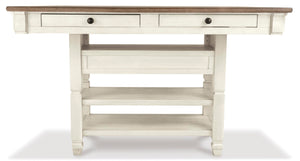 Rectangular Counter Dining Table with Storage