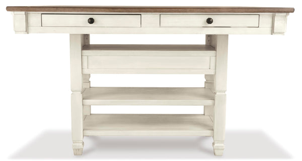 Rectangular Counter Dining Table with Storage