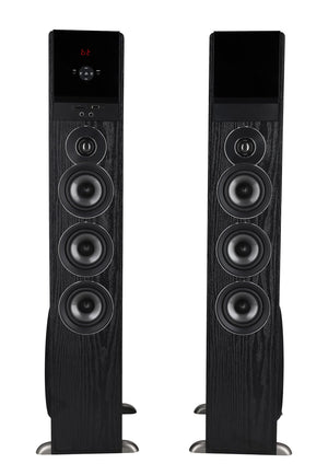 Powered Home Theater Tower Speaker System with 10" Subwoofers & Karaoke