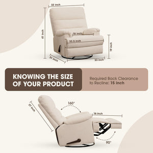 Swivel Glider Recliner Chair