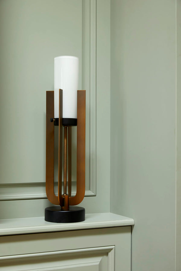 Brushed Bronze Accent Table Lamp
