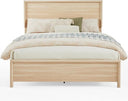 Queen Platform Bed Frame with Headboard and Wood Slat Support