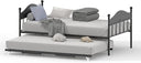 Twin Metal Daybed with Trundle and Headboard