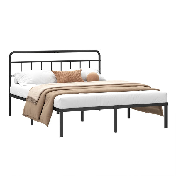King Size Bed Frame with Minimalist Headboard