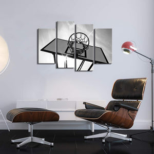 Basketball Canvas Wall Art – 4-Panel Set 32"x48"