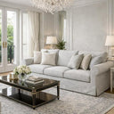 3-Seater Sofa with Removable Slipcover & High Back Support
