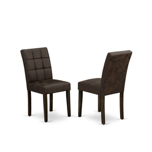 9-Piece Dining Table Set with Removable Leaf and 8 Parson Chairs