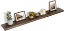 Live Edge Elm Wood Floating Wall Shelf 55 Inch