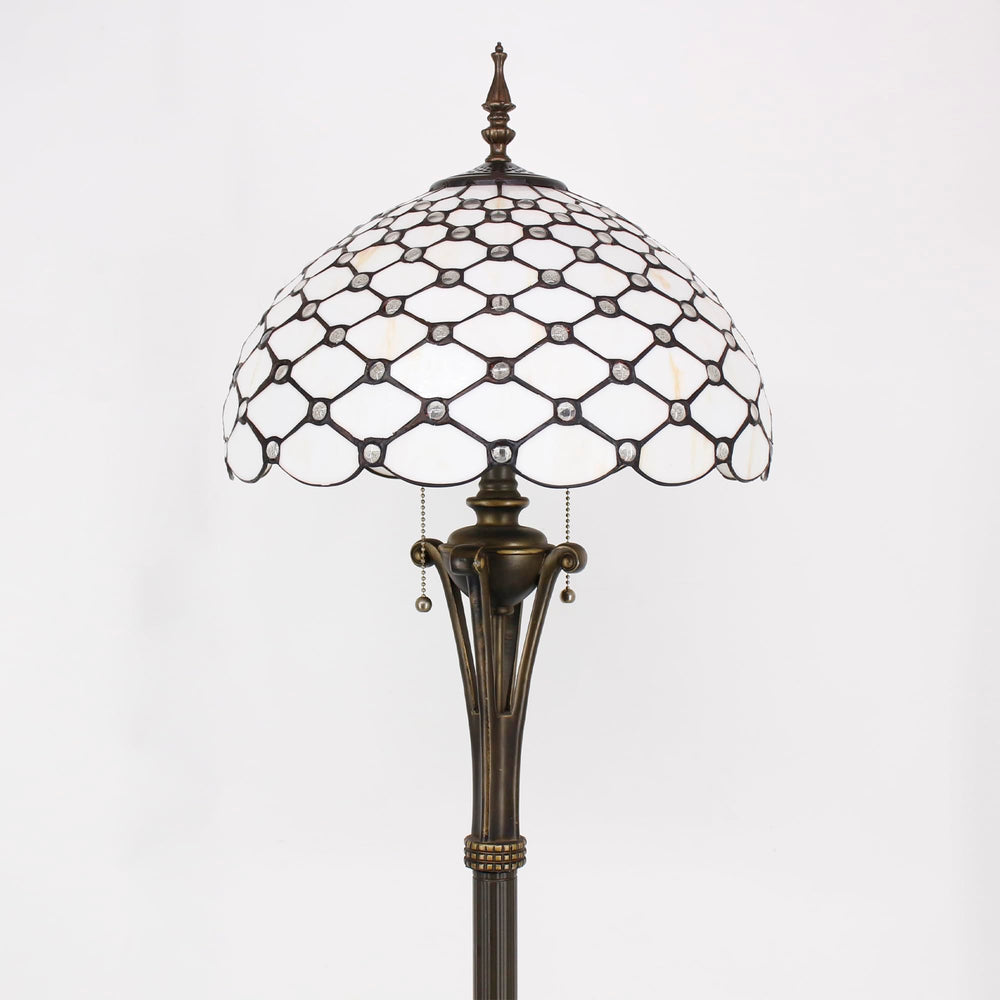 Tiffany Stained Glass Floor Lamp, 16"W x 70"H