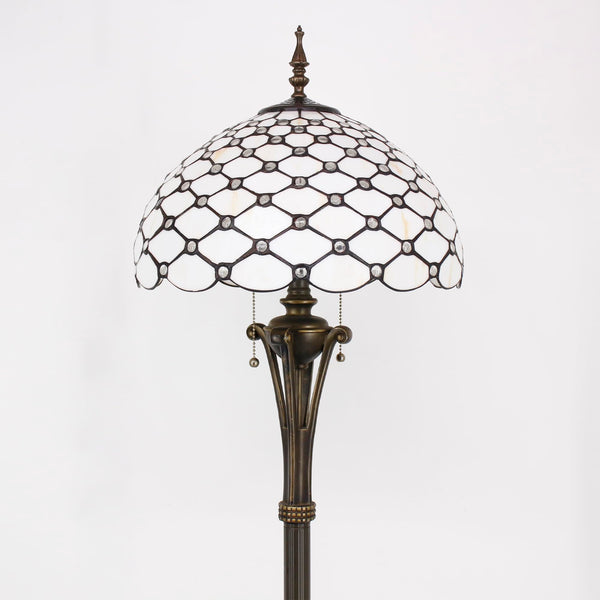 Tiffany Stained Glass Floor Lamp, 16"W x 70"H