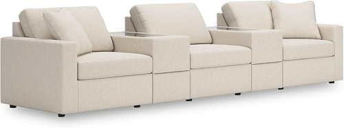 Swivel Glider Rocker Recliner with Hidden Storage – Beige