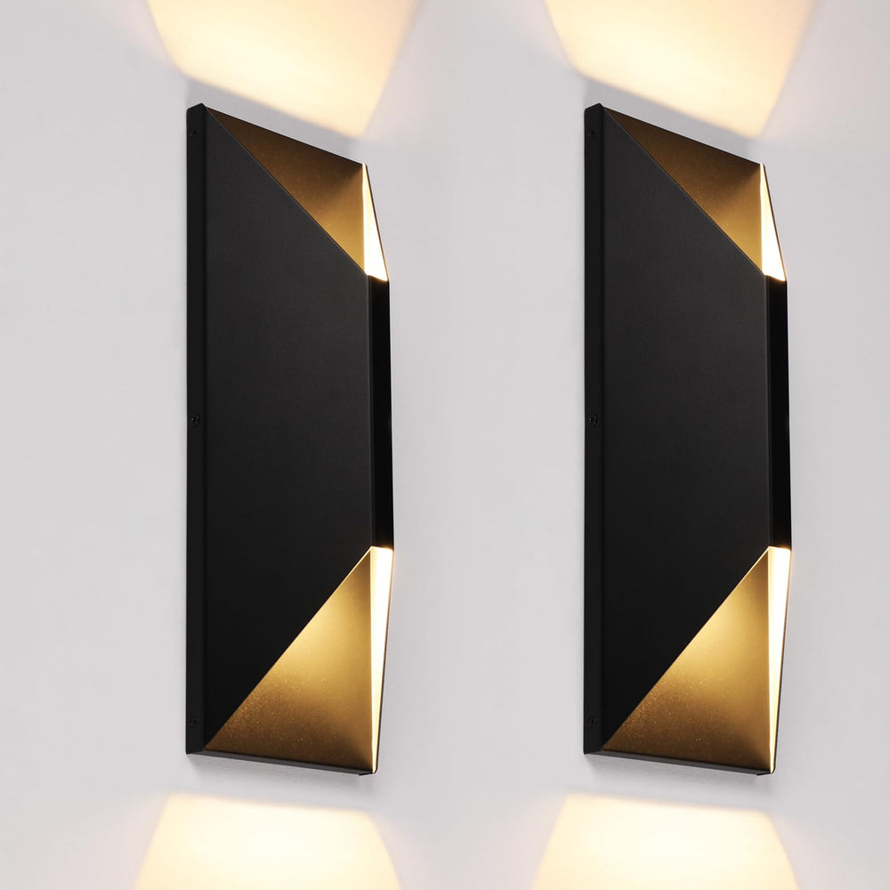 Dimmable LED Up Down Wall Light – 14 Inch, IP65, CRI 90+, 100-277V, Pack of 2