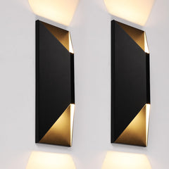 Dimmable LED Up Down Wall Light – 14 Inch, IP65, CRI 90+, 100-277V, Pack of 2